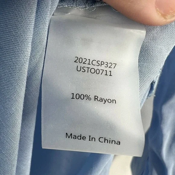 Universal Standard Light Blue Blouse - Picture 8 of 12